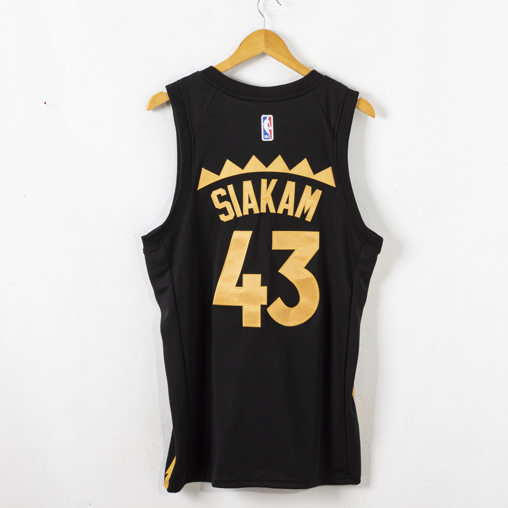 Men Toronto Raptors 43 Siakam Black City Edition Nike NBA Jerseys style 2
